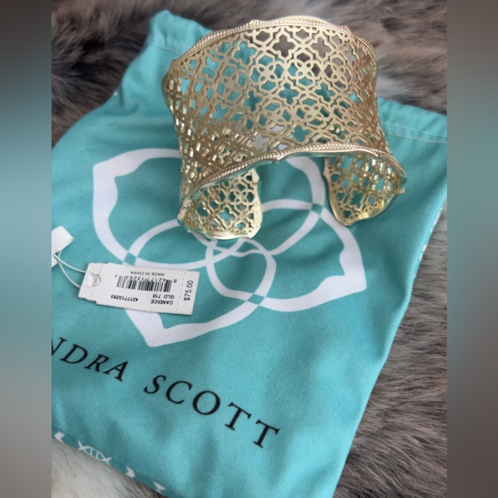 Gold Filigree Cuff Bracelet